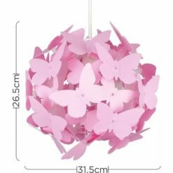 MINISUN Childrens Bedroom Butterfly Ceiling Pendant Light Shade Kids Lampshade -MINISUN Shop 9473827 4