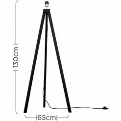 MINISUN Tripod Floor Lamp Base - Black -MINISUN Shop 9474036 3