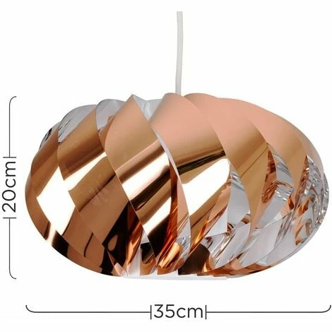 MINISUN Turbine Effect Twist Interior Ceiling Pendant Shade - No Bulb MINISUN Turbine Effect Twist Interior Ceiling Pendant Shade - No Bulb -MINISUN Shop 9474178 4