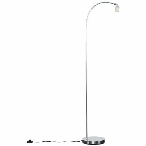 MINISUN Metal Curved Floor Lamp Base - Chrome MINISUN Metal Curved Floor Lamp Base - Chrome -MINISUN Shop 9503748 1