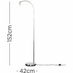 MINISUN Metal Curved Floor Lamp Base - Chrome 4 MINISUN Metal Curved Floor Lamp Base - Chrome -MINISUN Shop 9503748 3