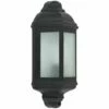 MINISUN Black Outdoor Porch Wall Lantern IP44 Light + 1 X 6W LED Es E27 Bulb -MINISUN Shop 9547214 1