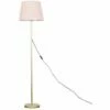 MINISUN Charlie Stem Floor Lamp In Gold With Aspen Shade - Pink - No Bulb -MINISUN Shop 9841197 1