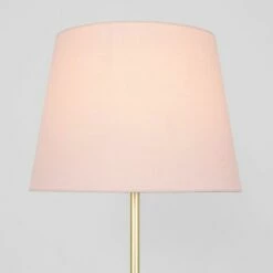 MINISUN Charlie Stem Floor Lamp In Gold With Aspen Shade - Pink - No Bulb -MINISUN Shop 9841197 3